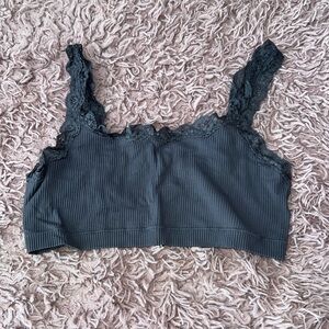cute charcoal lace top